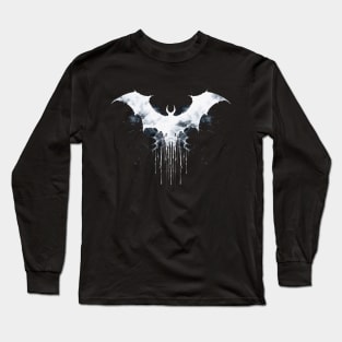 Bat Emblem - Black Long Sleeve T-Shirt